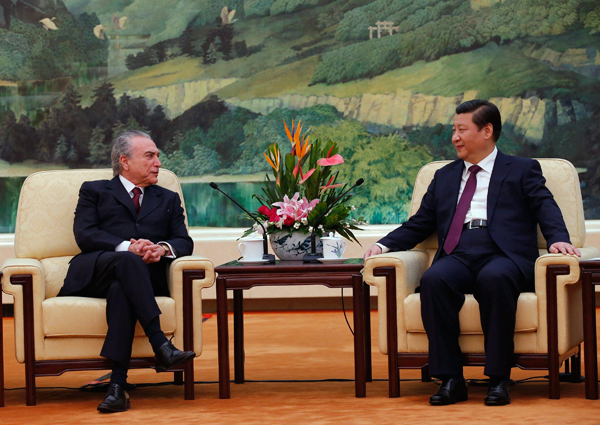 Xi touts healthy ties with Brazil