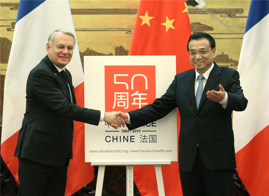 Chinese premier holds talks with French counterpart