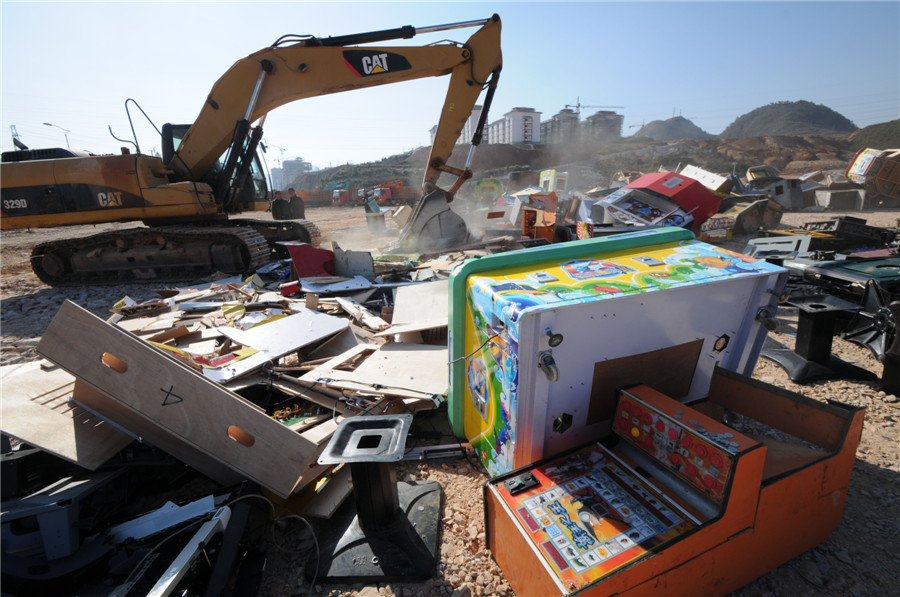 Gambling machines destroyed after fatal blast