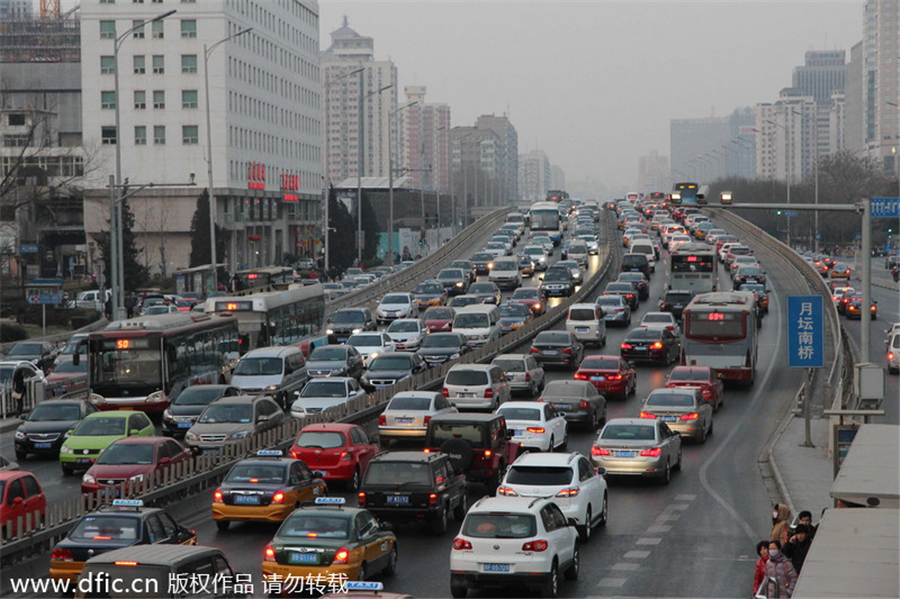 Working Sunday creates more traffic in Beijing