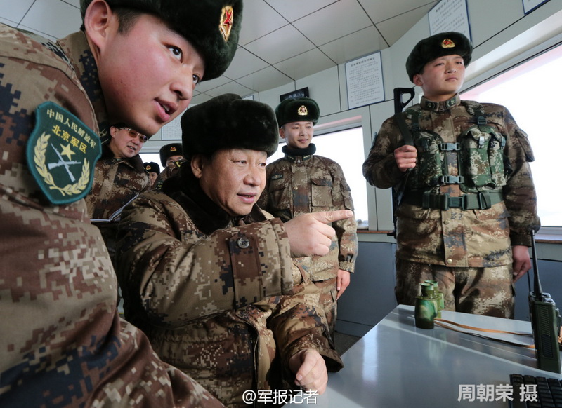 President Xi visits soldiers on the frontier