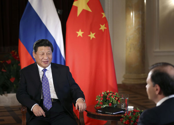 Xi hails development of China-Russia ties