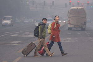 N China smog to lift as rain, snow arrive