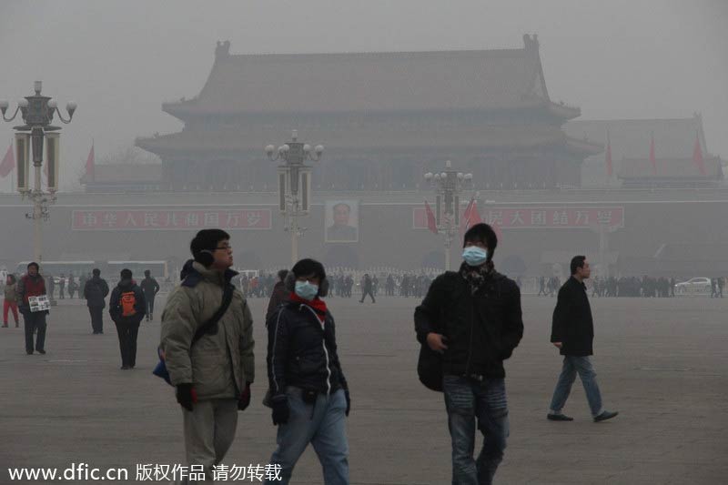 Beijing waits for cold wave to disperse smog