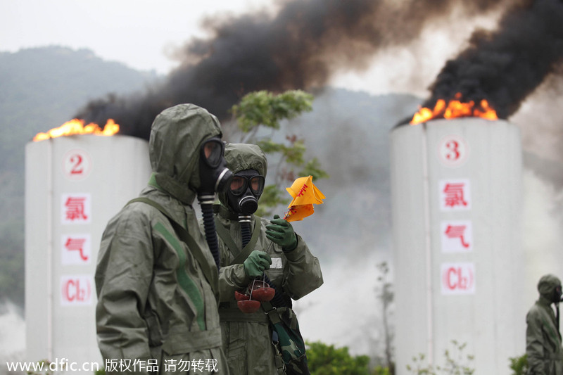 Shenzhen biochemical drill causes some panic