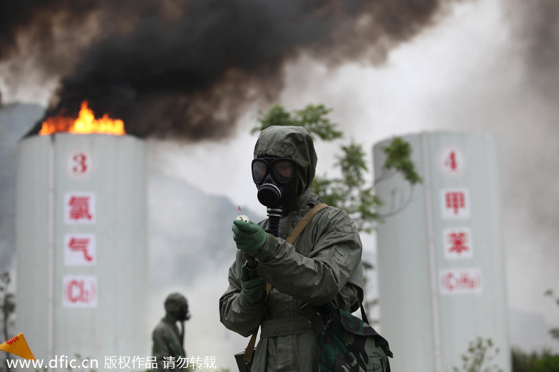 Shenzhen biochemical drill causes some panic