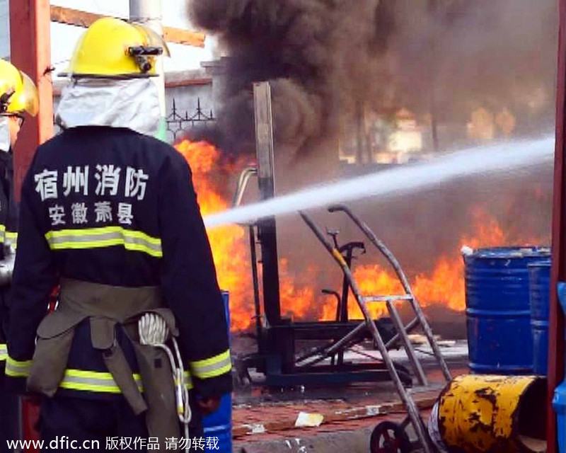 Blaze in East China extinguished