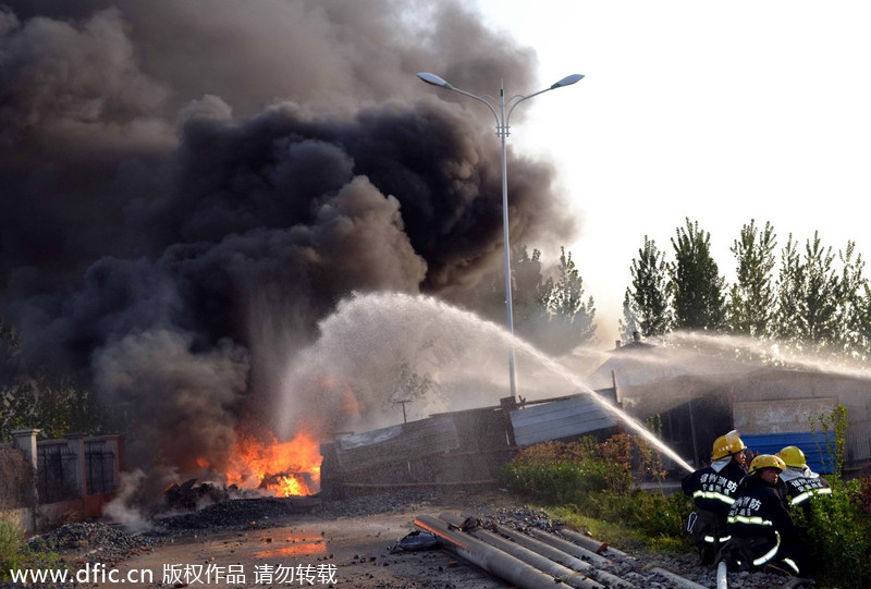 Blaze in East China extinguished