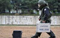 Armored team patrols Beijing's streets