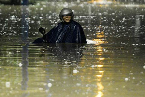 Severe rainstorms swamp China