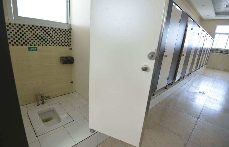 'White House' toilet modest on inside