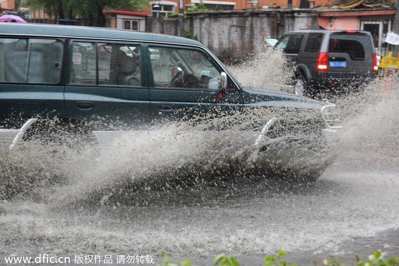 Severe rainstorms swamp China