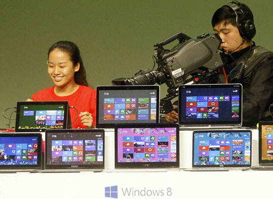 China excludes Windows 8 from govt computers