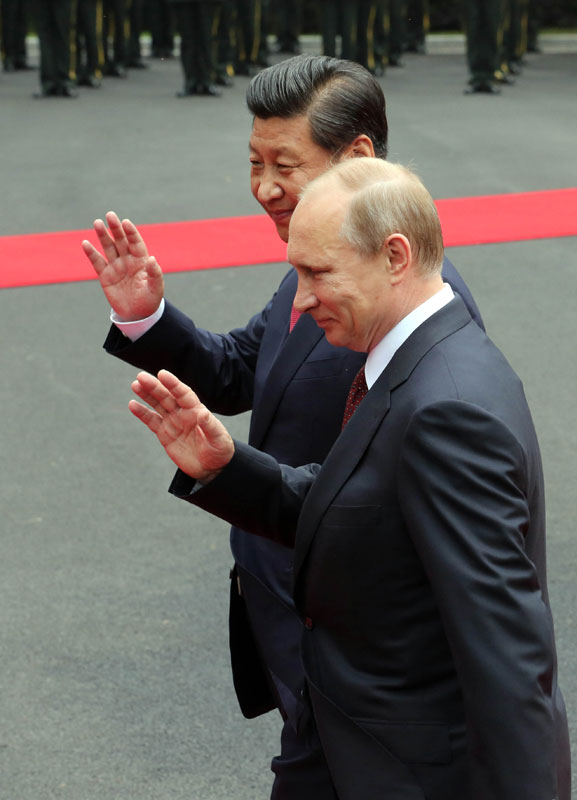 Chinese, Russian presidents hold talks in Shanghai
