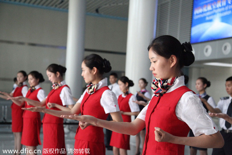 Kungfu flight attendants train for terror