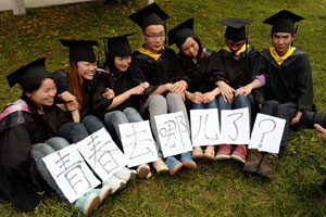 Creative graduation photos on Tian'anmen Square