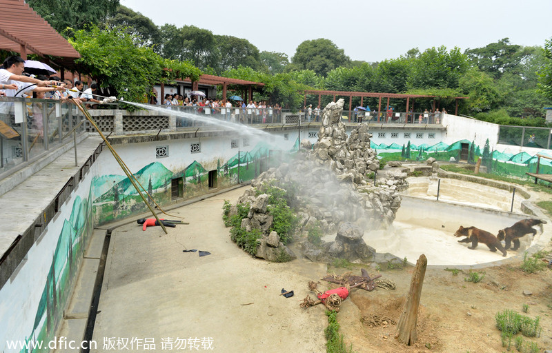 Zoo practices emergency rescue drills