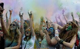 Color Run comes in Beijing Garden Expo park