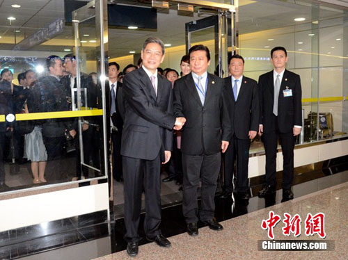 Mainland's Taiwan affairs chief arrives in Taiwan