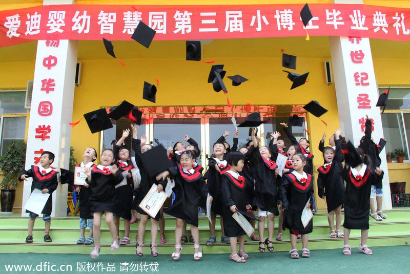 Graduation ceremony for kids