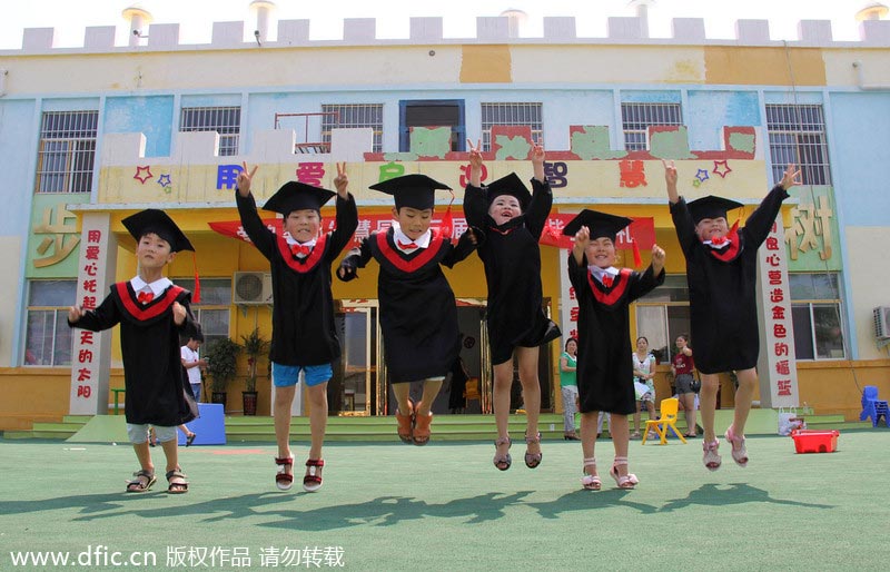 Graduation ceremony for kids