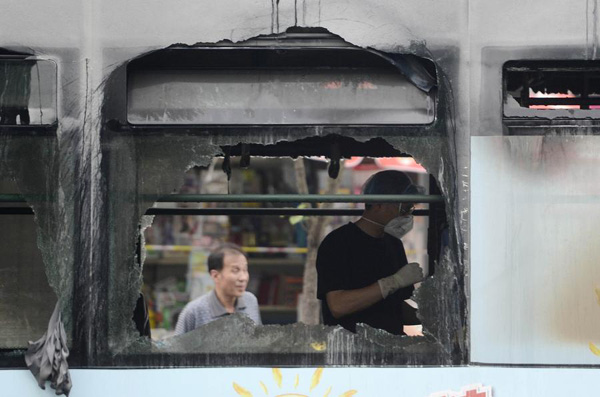 China bus fire caused by arson: police