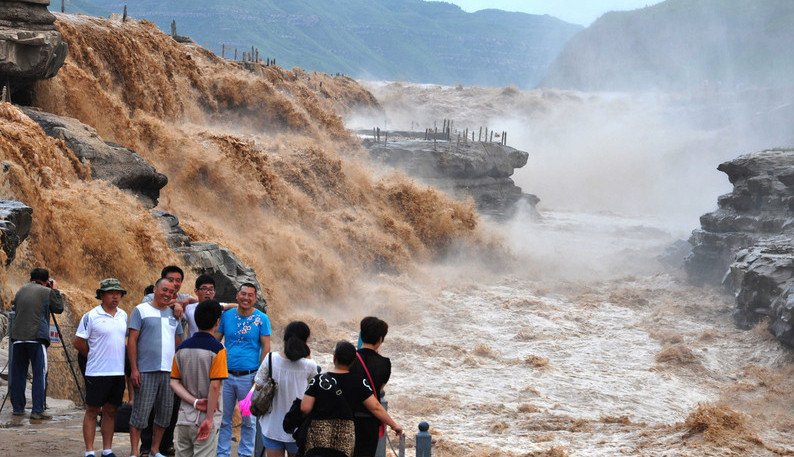 Yellow River churns with seasonal rainfall