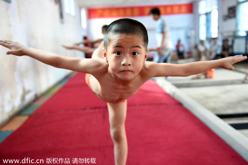 Child gymnasts all the rage in E China