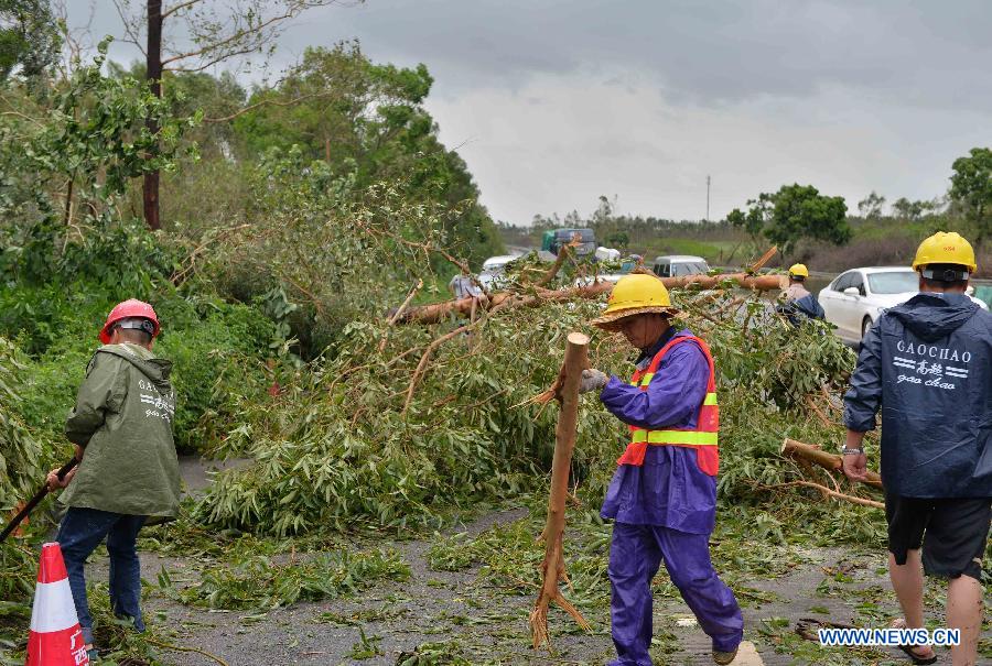 Typhoon Rammasun affects 2.8 m in Guangxi, Guangdong