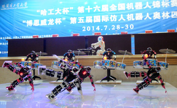 Robots strut their stuff in NE China