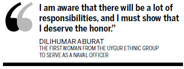 Uygur women are navy's latest wave