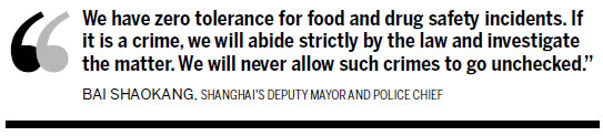 Shanghai: 'Zero tolerance' for food violations