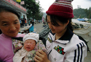 Rescued 'earthquake baby' brings hope