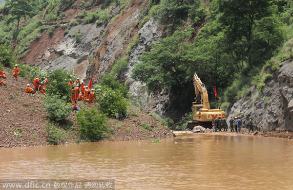 Yunnan quake lake rising alarmingly