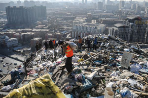 Beijing rooftop villa completely dismantled