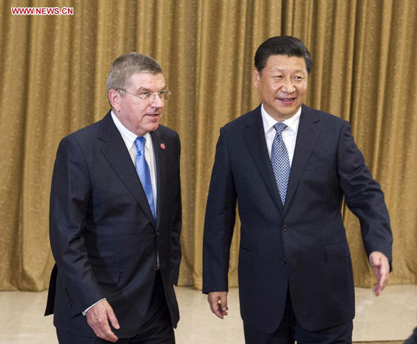 Chinese President Xi meets IOC chief Bach