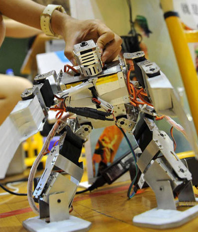 Regional qualification match for World Robot Olympiad held in Beijing