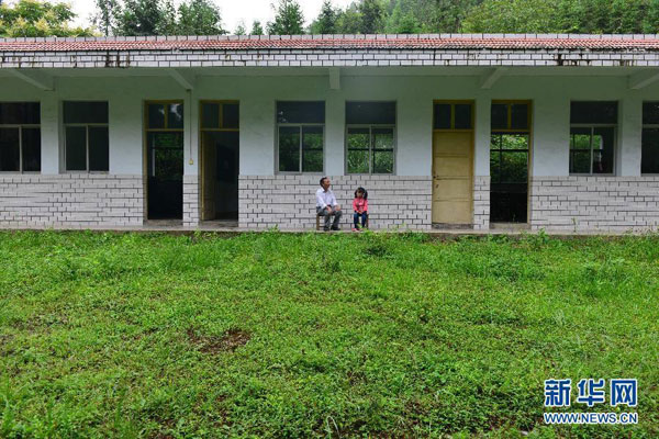 Rural school with one teacher, one student