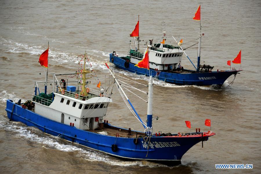 Fishing boats start operation in E China's Zhejiang