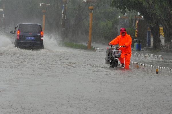 Baby abandoned naked survives storm ordeal