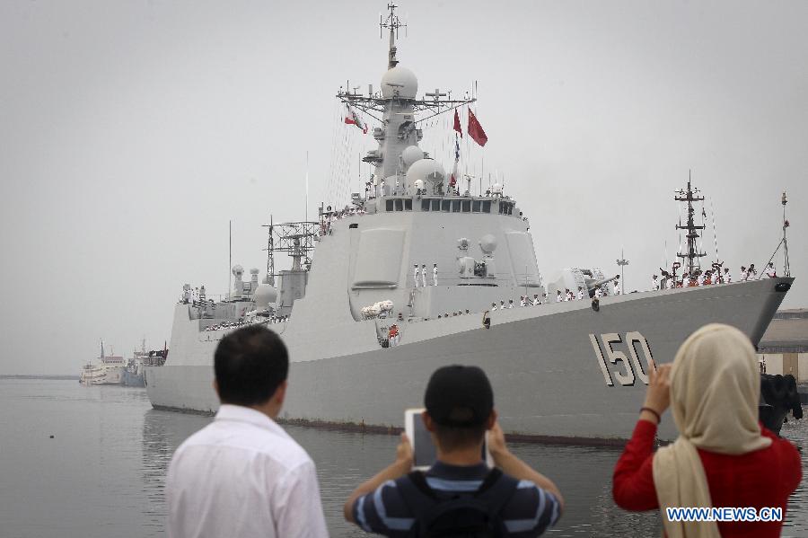 Chinese naval fleet arrives in Iran for visit