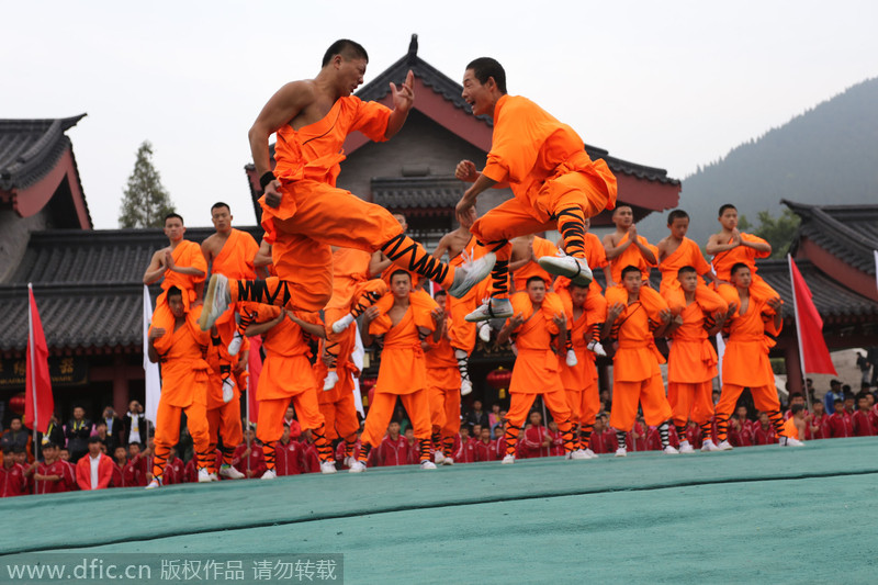 International Shaolin K<EM>ungfu</EM> Festival kicks off in China