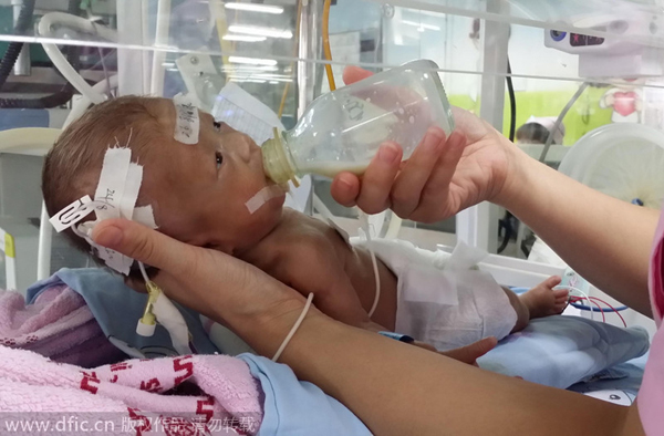 'Miracle' premature baby ready to go home