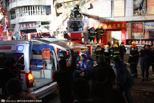 5 firefighters killed in NE China warehouse blaze