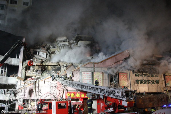 5 firefighters killed in NE China warehouse blaze