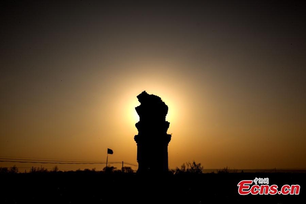 Ancient pagoda falls into disrepair