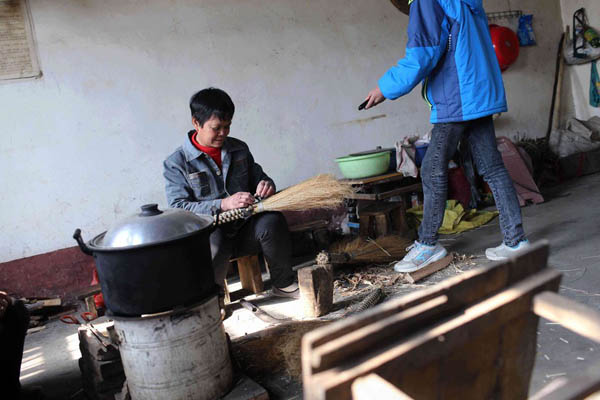 Grandmother who lives in school with students