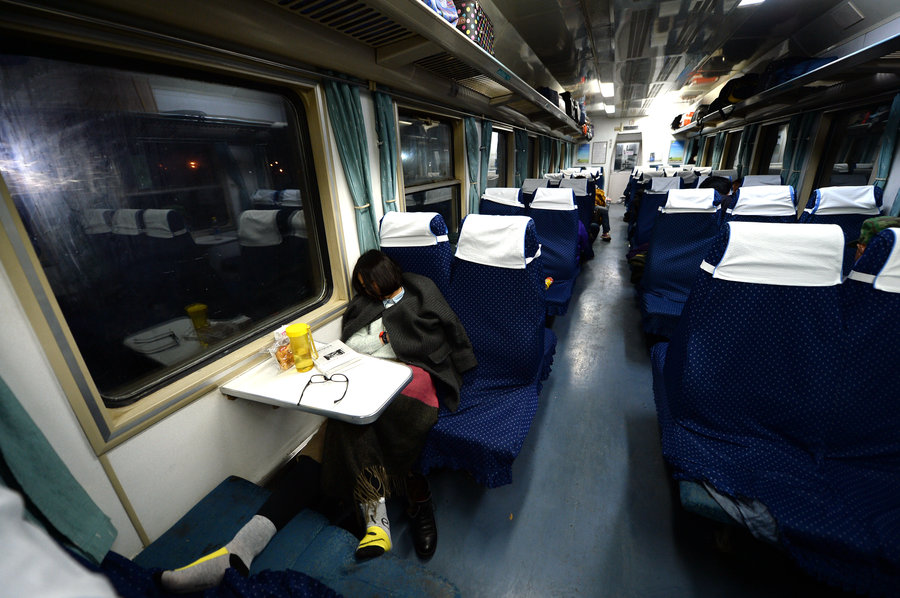 Slow trains see fewer passengers during biggest holiday rush