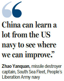 Chinese navy officers find value in US visit