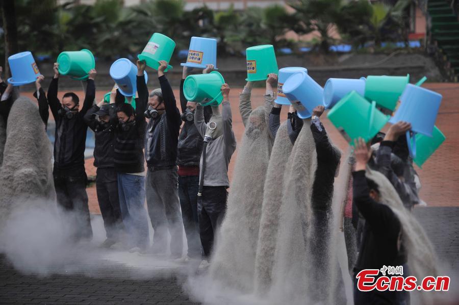 Sands bucket challenge for better environment